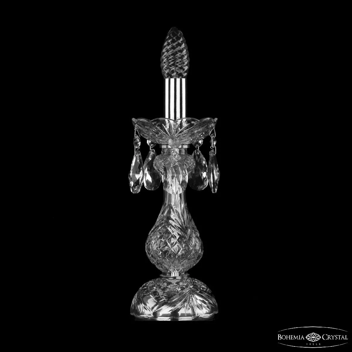 

Настольная лампа Bohemia Ivele Crystal 1402L/1-31 Ni