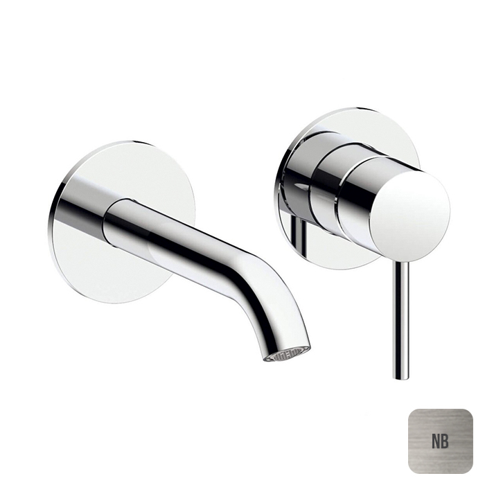 ALMAR Wash basin Внешняя часть смесителя для раковины из стены излив160-185мм подвижн аэратор для встр E134003 латунь Nickel Brushed NB 49847₽