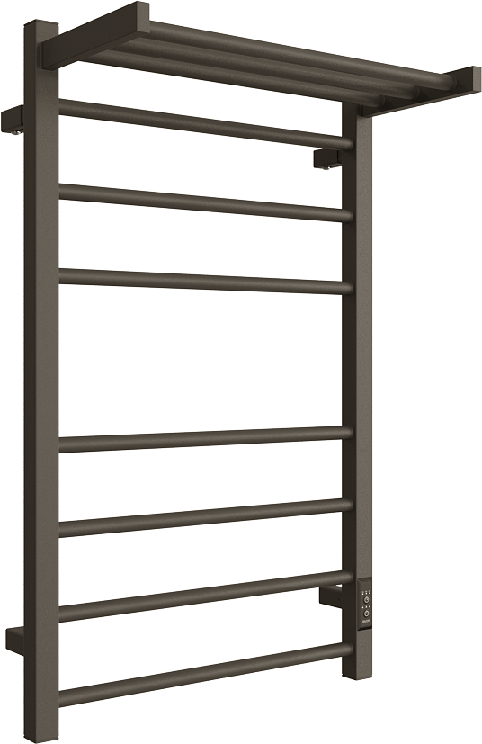 Полотенцесушитель электрический Двин Fs plaza neo 4657795054457 80x55 см подключение справа слева графит лесенка с полкой 18882₽
