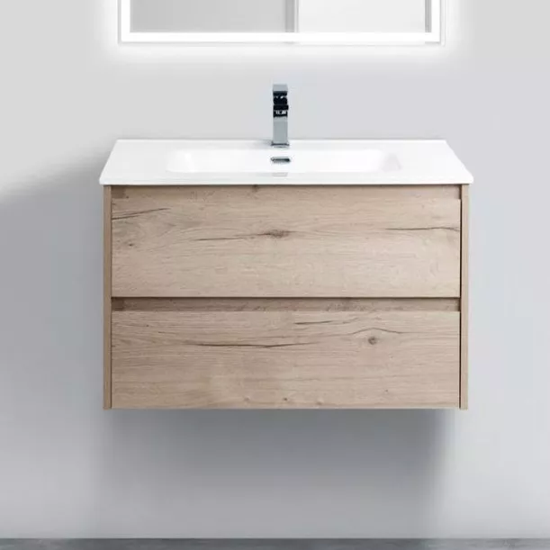 

Тумба с раковиной BelBagno Kraft 90 rovere galifax bianco