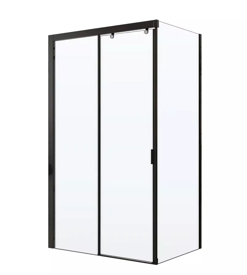 

Душевой уголок Cerutti SPA Marbella 120x80 L профиль черный, стекло прозрачное