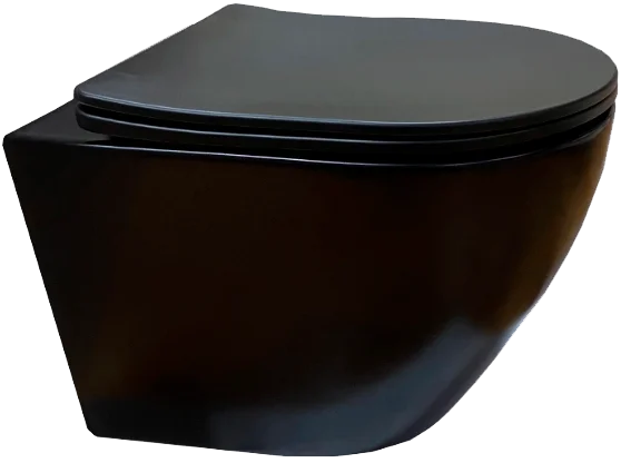 

Унитаз подвесной Cerutti Spa Sella Aria безободковый с сиденьем микролифт черный матовый