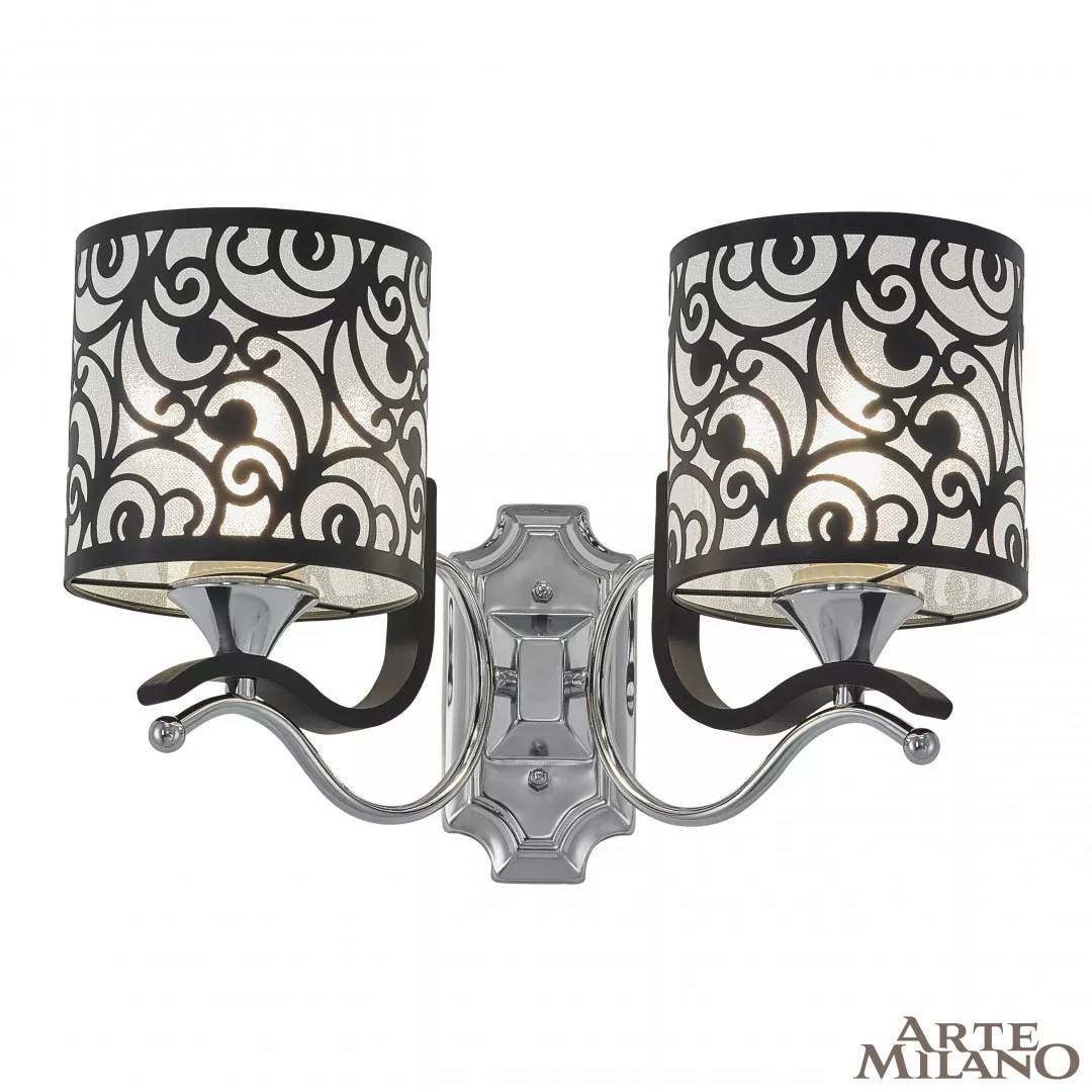 

Бра Arte Milano Florentia-4957 304957/2W Bk/Ni