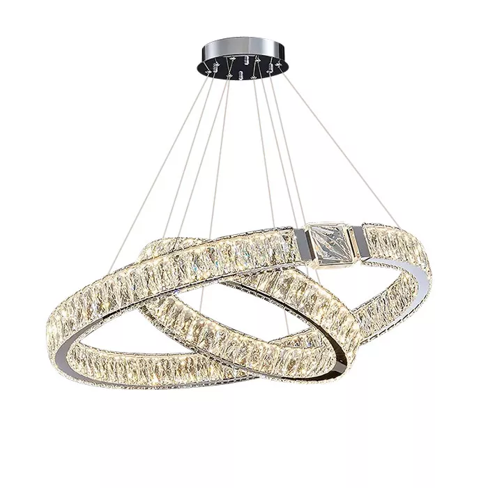 

Подвесная люстра Delight Collection D8010P/2R/D800+600 gold/silver