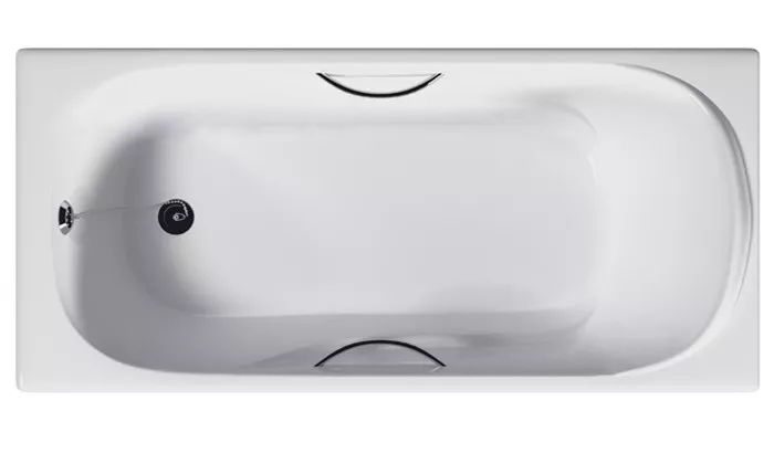 Ванна чугунная Goldman Nova 150х75 с отверстиями для ручек белый NV15075 - фото 1