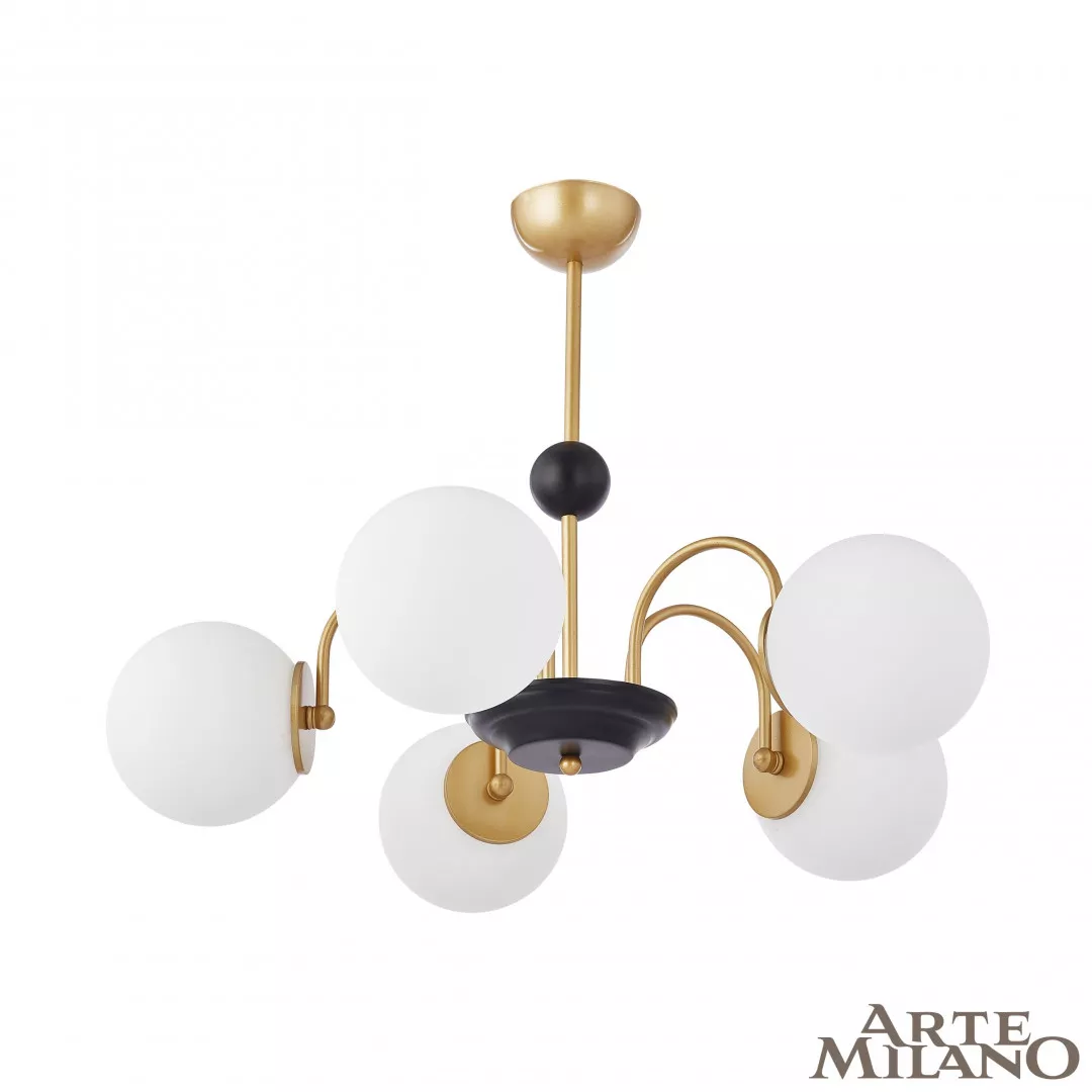 

Люстра на штанге Arte Milano Napoli 312066/D700/5 BS/BK