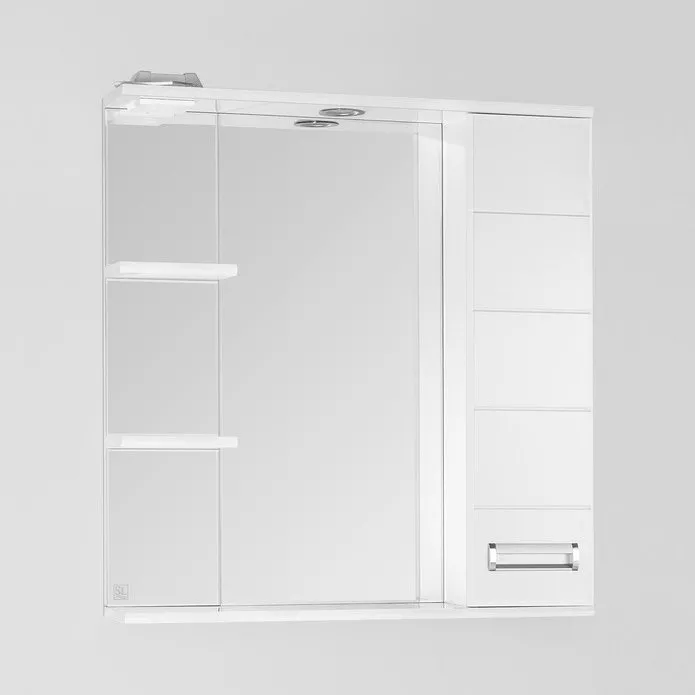 

Зеркало-шкаф Style Line Ирис 75 правый белый, с подсветкой