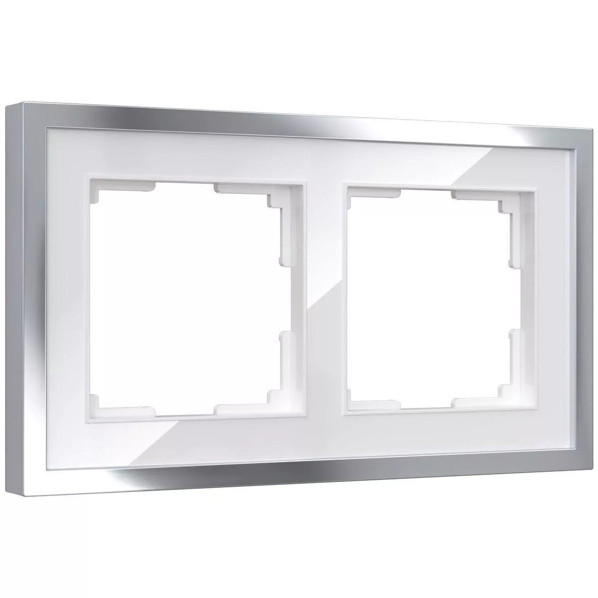 

Рамка Werkel Baguette на 2 поста белый/серебро W0022850 4690389185755