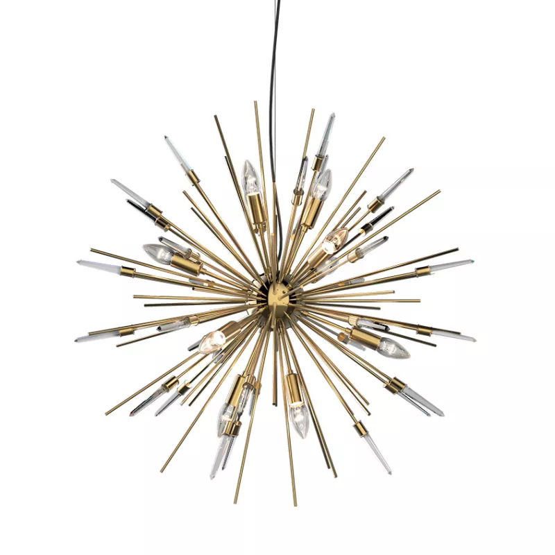 

Подвесная люстра Delight Collection Boivin MD2094-12A gold/clear crystal