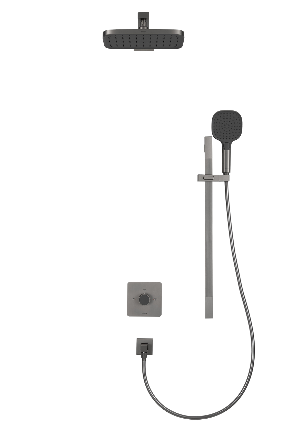 

Душевой комплект ARROW AG372002GGP-1 С ВНУТРЕННЕЙ ЧАСТЬЮ, серый
