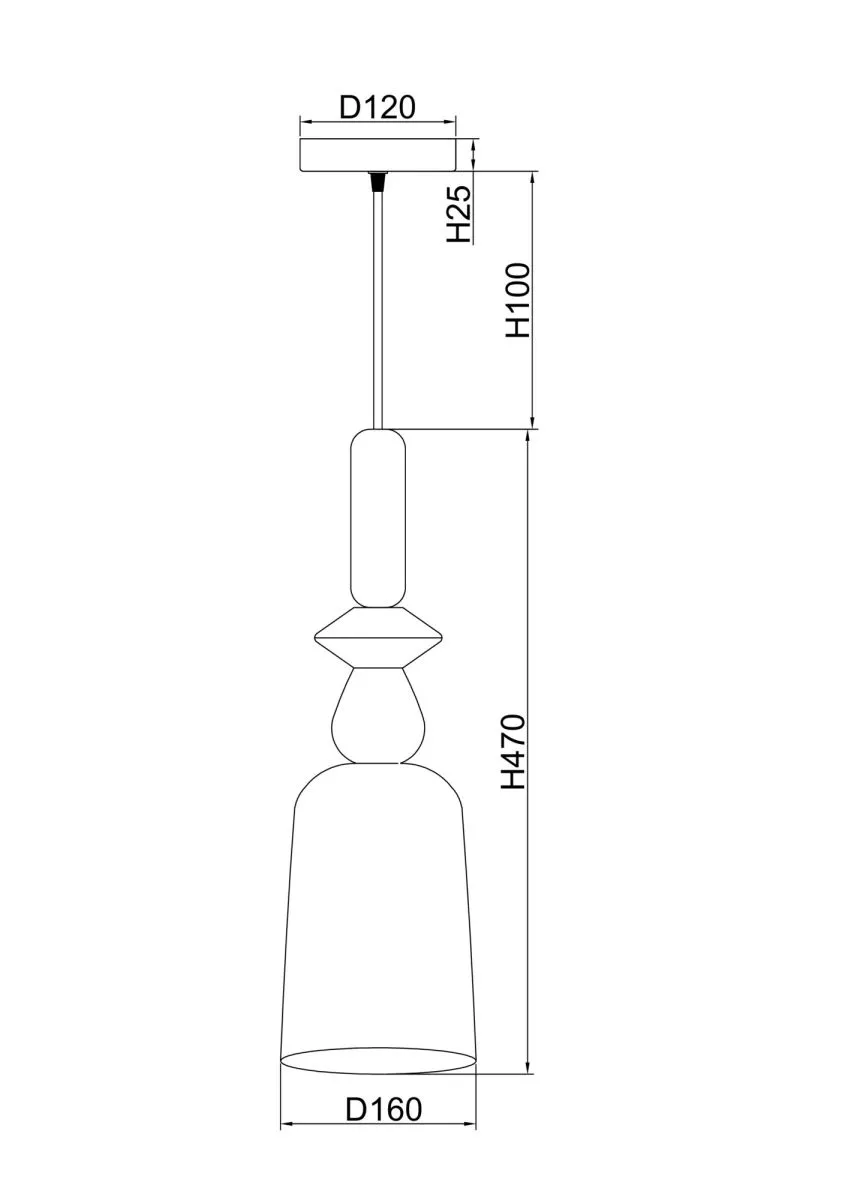 Подвесной светильник Freya Lova FR5148PL-01CG