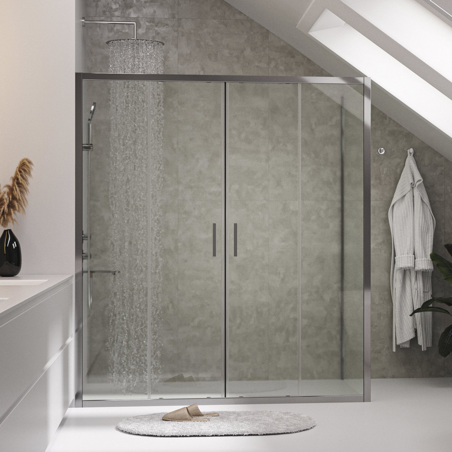 

Душевой уголок Wasserkraft Lippe 45S50 160x80 см