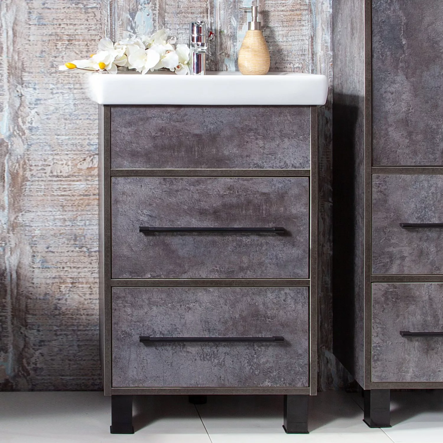 

Тумба для комплекта Бриклаер Чили 55 цемент