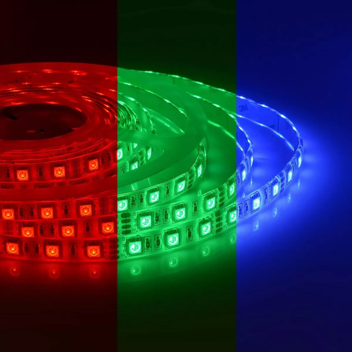 

Светодиодная влагозащищенная лента Apeyron 14,4W/m 60LED/m 3528SMD разноцветная 5M 10-35