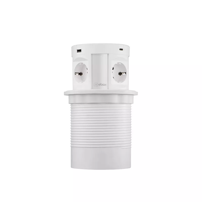 

Блок розеток 107J (4 секции, 2 USB А + 2 USB С) Mebax 00-00001171