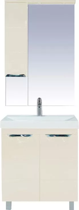 Мебель для ванной Misty Петра 65 бежевая эмаль, размер 45, цвет белый - фото 1