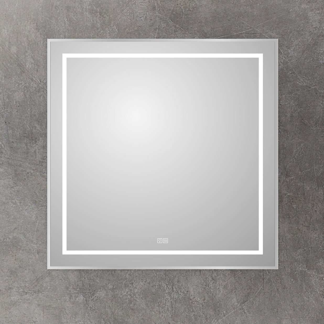 

Зеркало BelBagno Kraft 80x80 с подсветкой, с подогревом, сатин