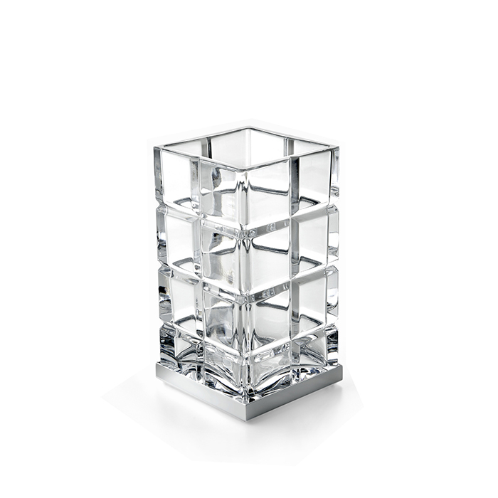 3SCPalace Crystal Стакан для зубных щеток настольный 75хh14х75 см хрусталь прозрачныйлатунь цвет Хром 50852₽