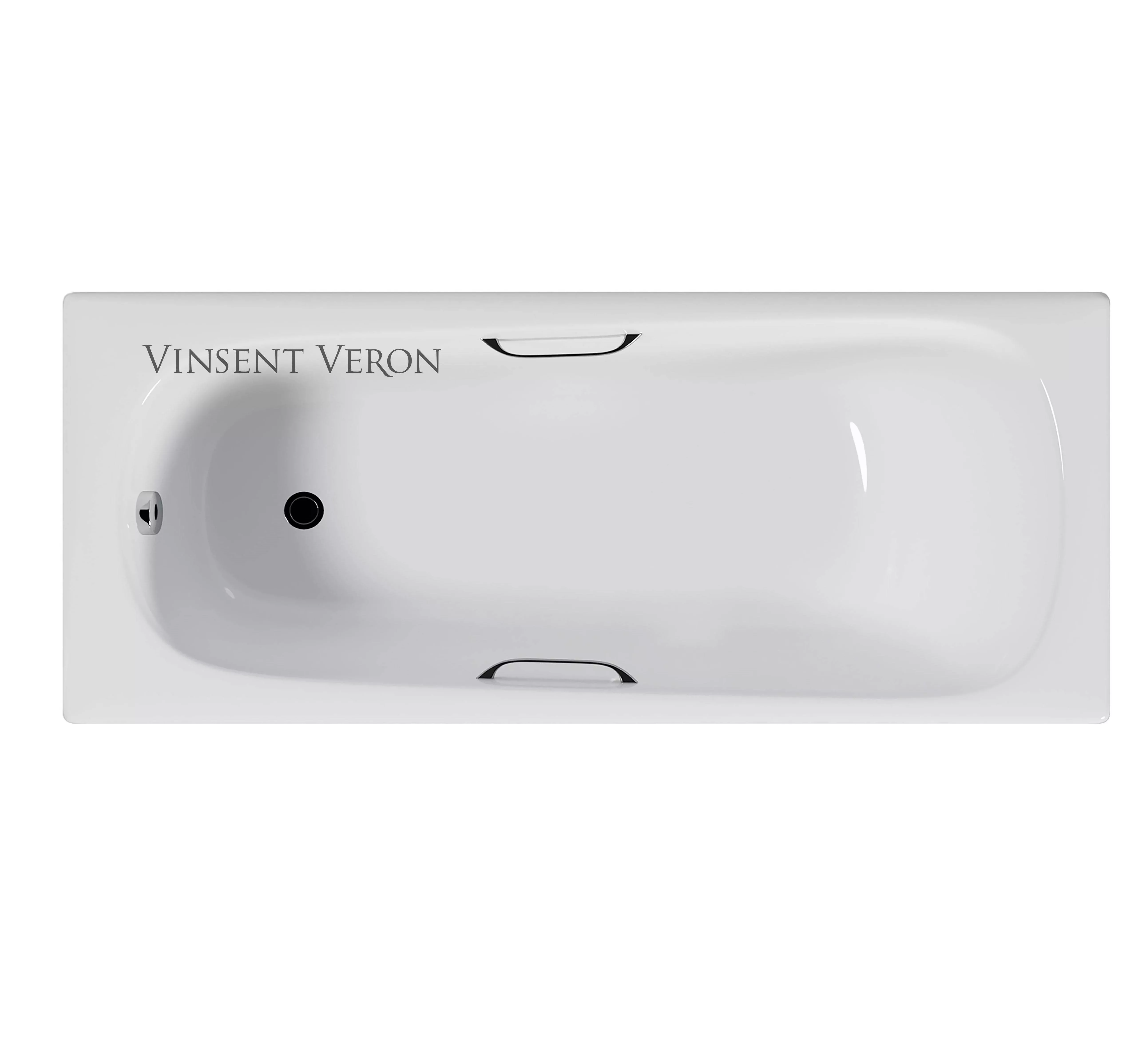 Ванна чугунная Vinsent Veron Concept 170x70 с ручками белый
