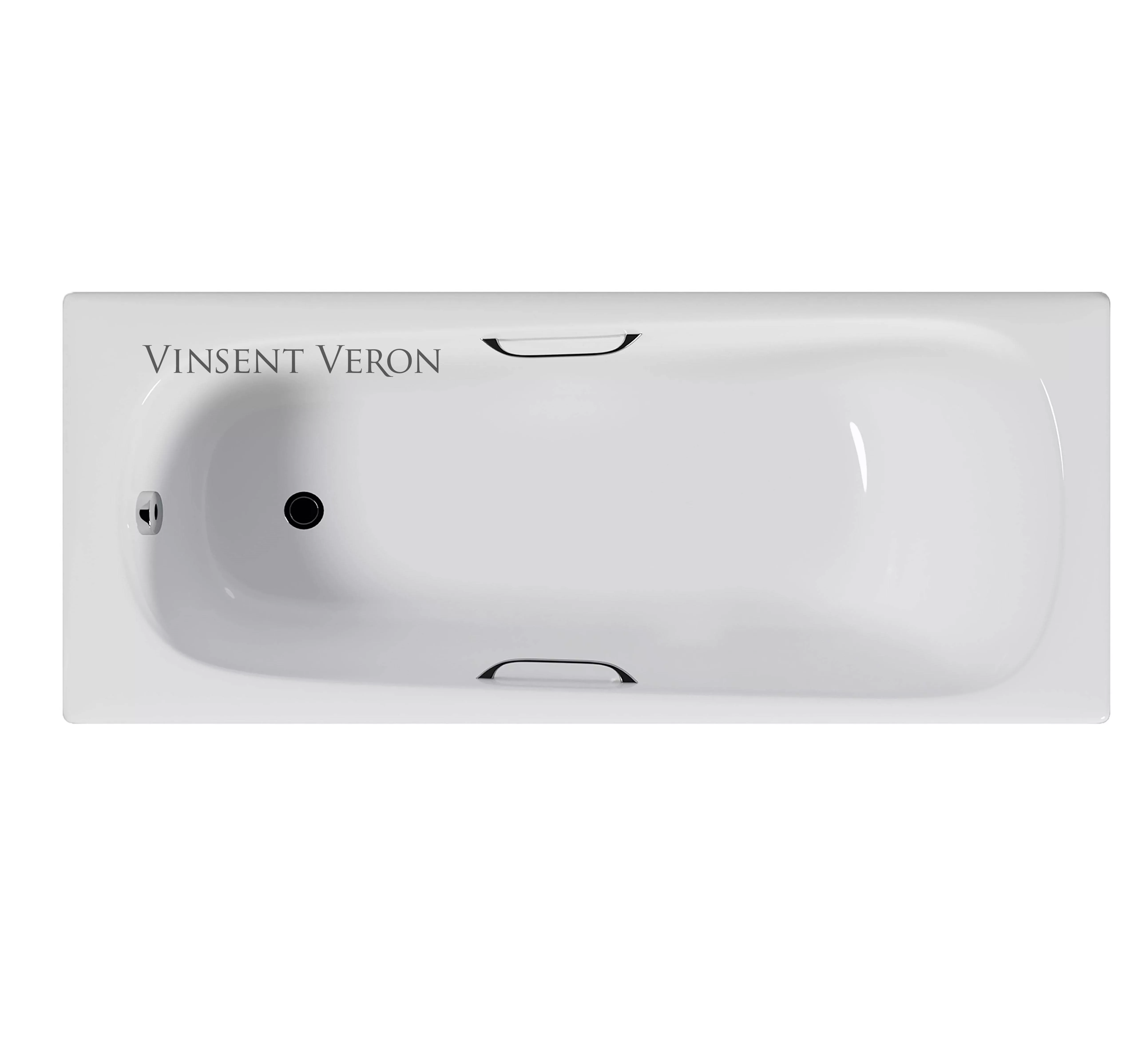 

Ванна чугунная Vinsent Veron Concept 140x70 с ручками белый