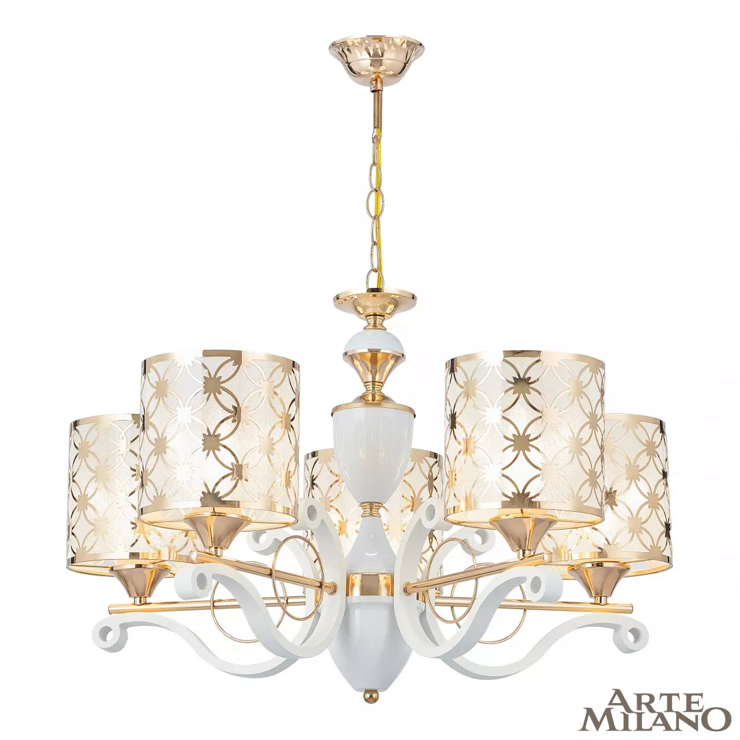 

Подвесная люстра Arte Milano Florentia-3097 303097/5 Wh/Gd