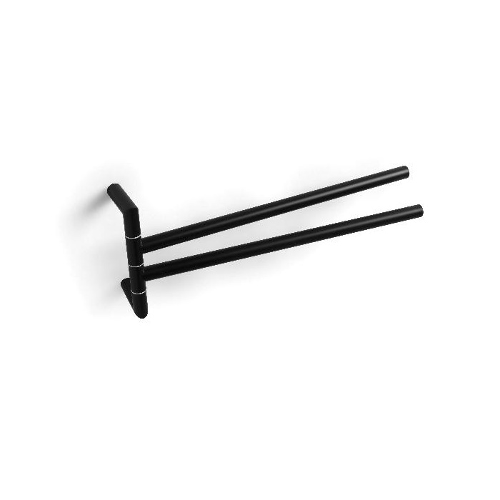 BERTOCCI Trecento Полотенцедержатель поворотный двойной 300 мм цвет черный матовый 18871₽