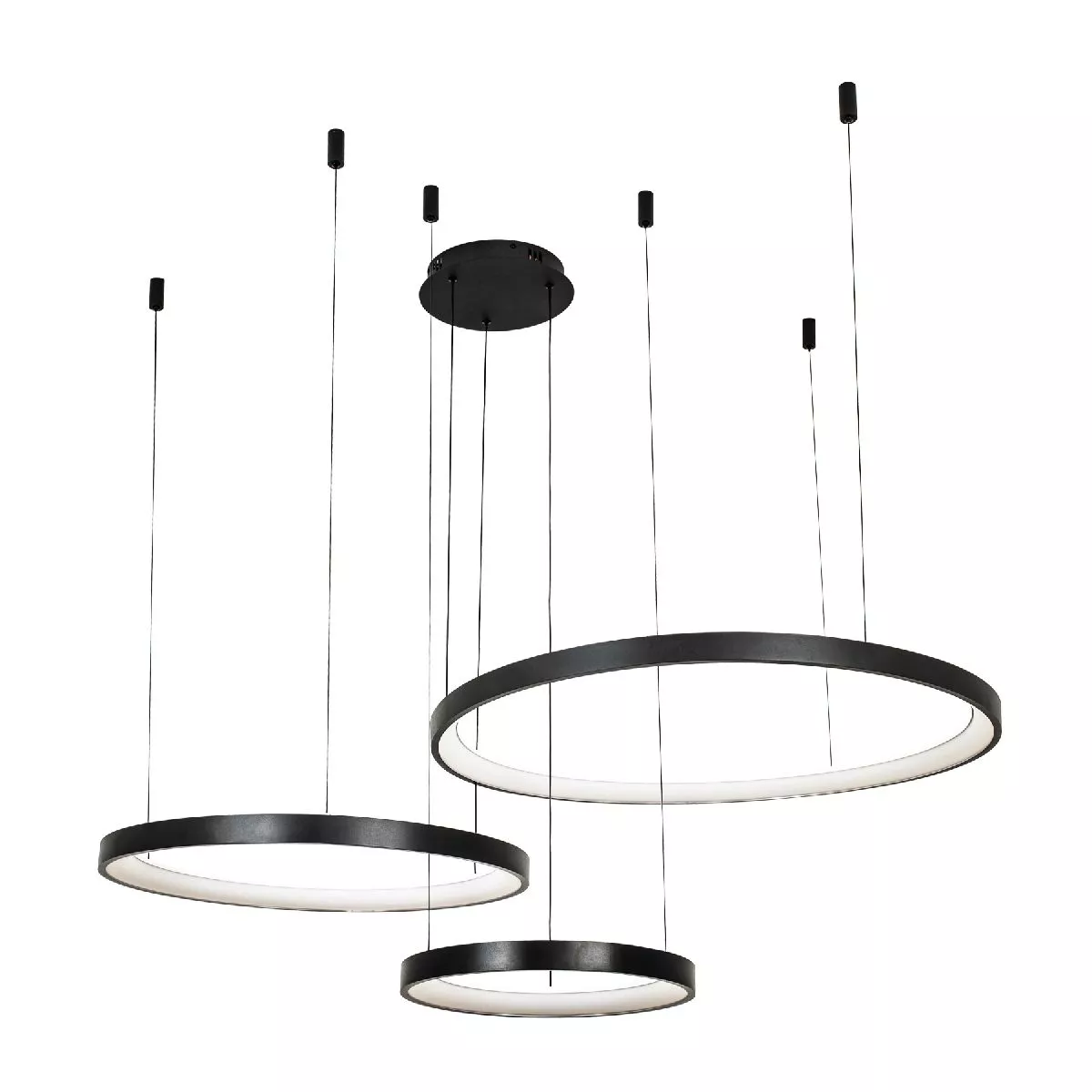 

Подвесная люстра LED4U L8806-800-580-380 BK