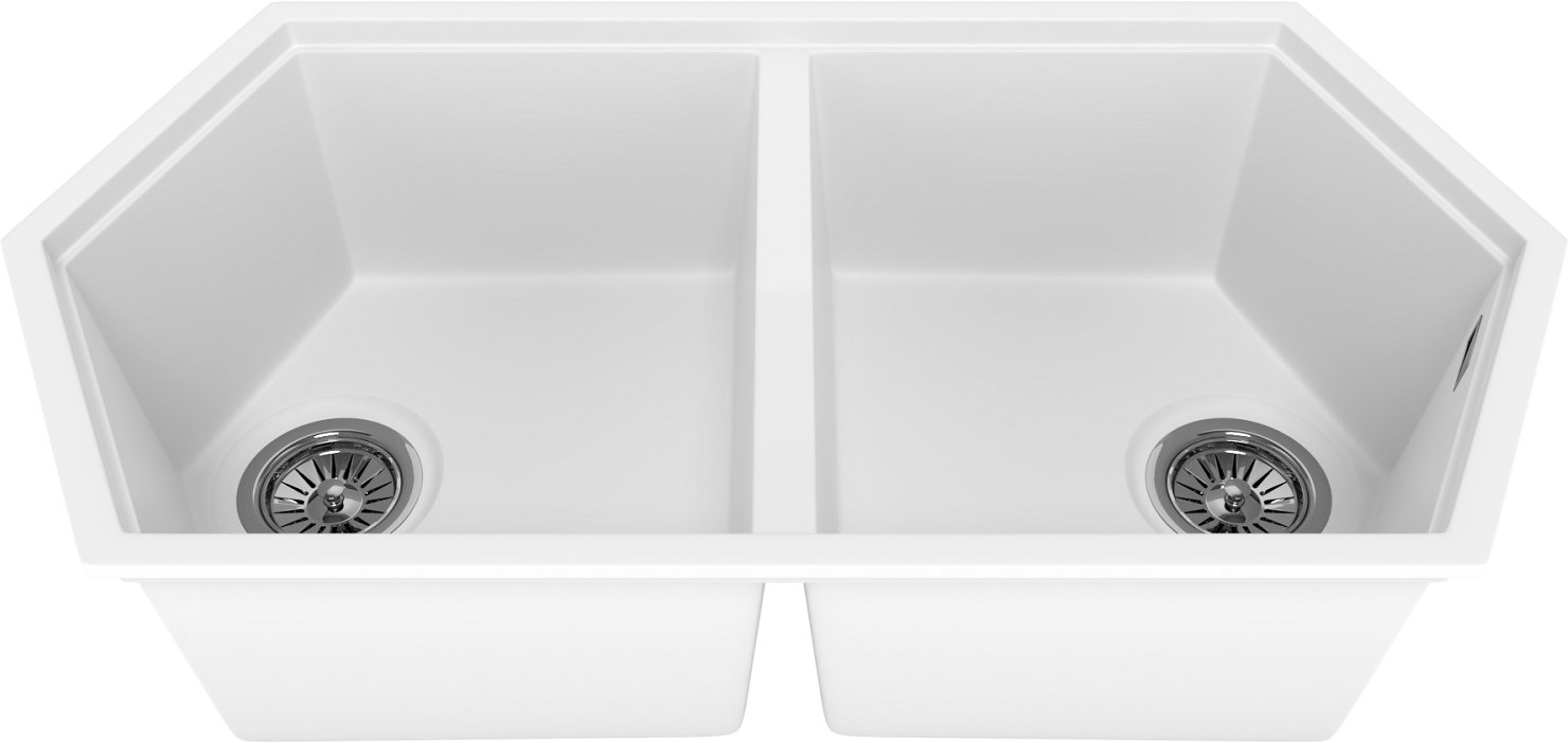 

Мойка кухонная KitKraken Gulf Gulf White белая