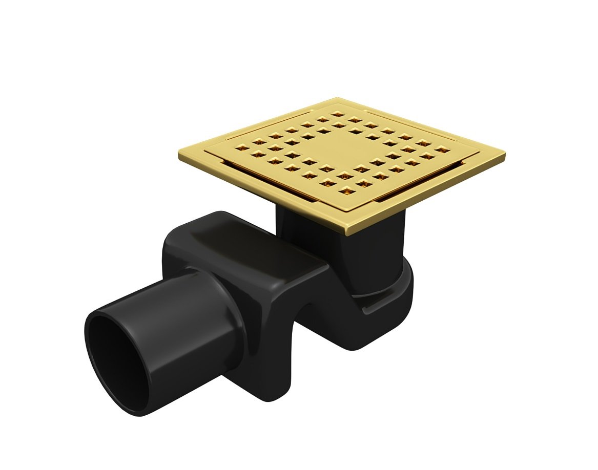 Душевой трап RGW Drain Leo 01-10Gb золото brush 10 см 3710₽