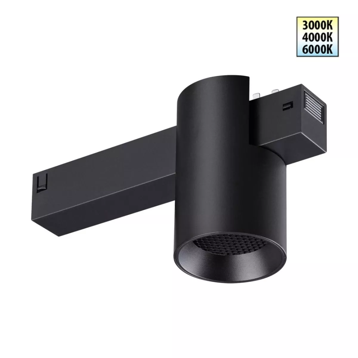 

Трековый светодиодный светильник с переключателем цветовой темперетуры Novotech Port Vector 359954