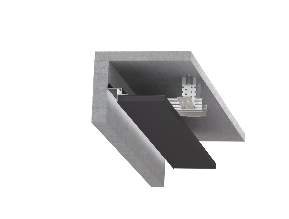 

Безрамный «теневой» алюминиевый профиль SWG PRO FGC-20-BL-2 022512