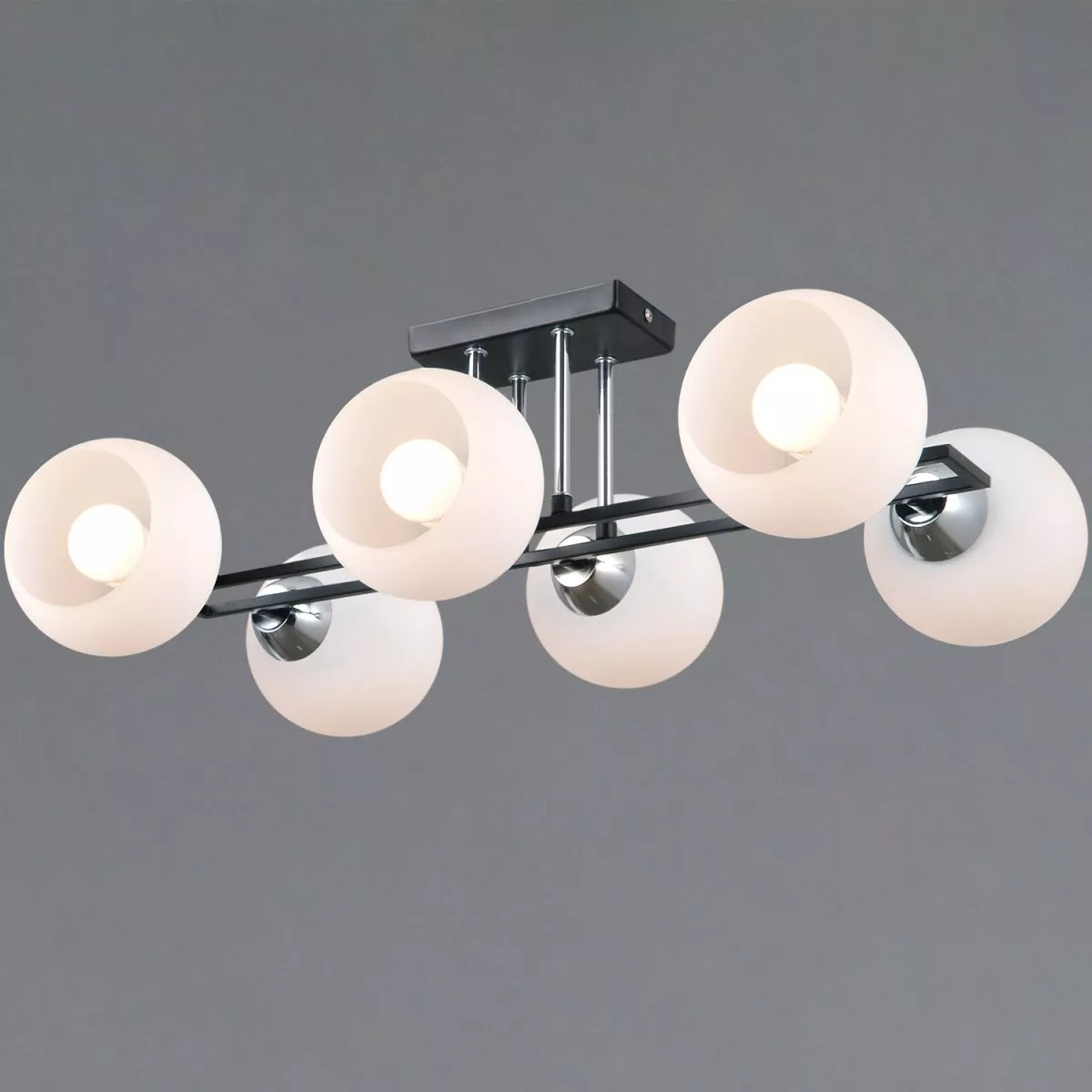 

Потолочная люстра Illumico IL0791-6CSQ-25 BK CR TRENTO