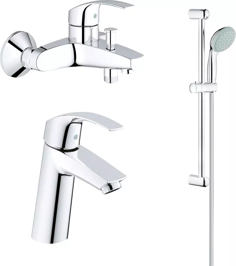 Душевой комплект Grohe Eurosmart для ванны с душем 124458, размер 10, цвет хром - фото 1