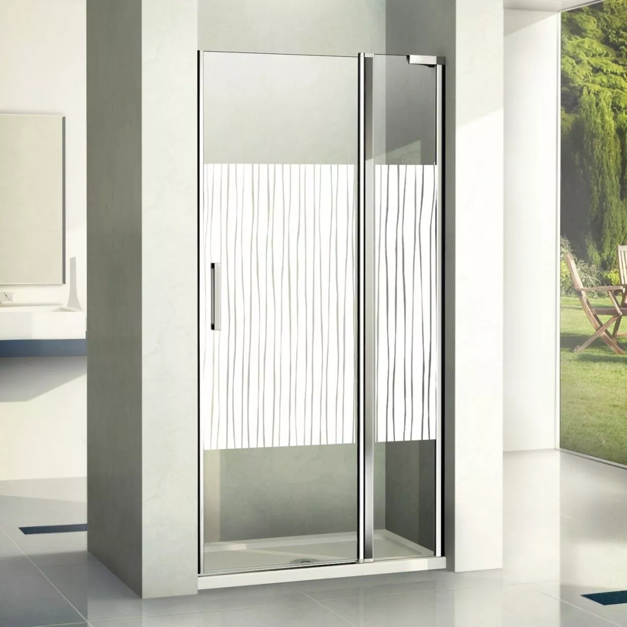 

Душевая дверь в нишу Good Door Pandora WTW-130-T-CH