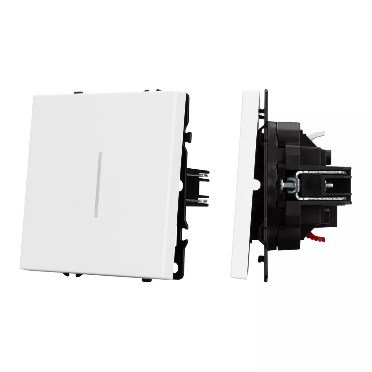 

Механизм выключателя одноклавишный проходной Arlight LED SWT-NOBE-MKP1-SFPL-L-WH (230V, 10A) 054236