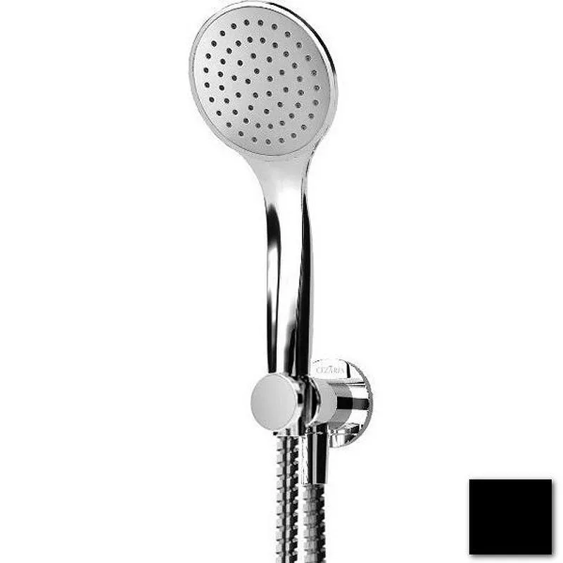 

Душевая лейка со шлангом и держателем Cezares черный матовый