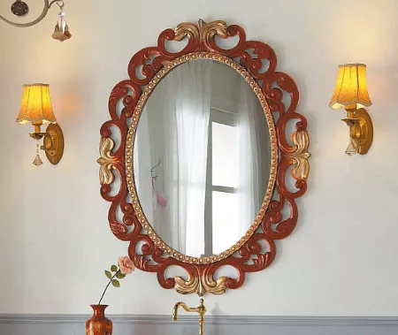 

Зеркало Cezares Olivia 110 красное