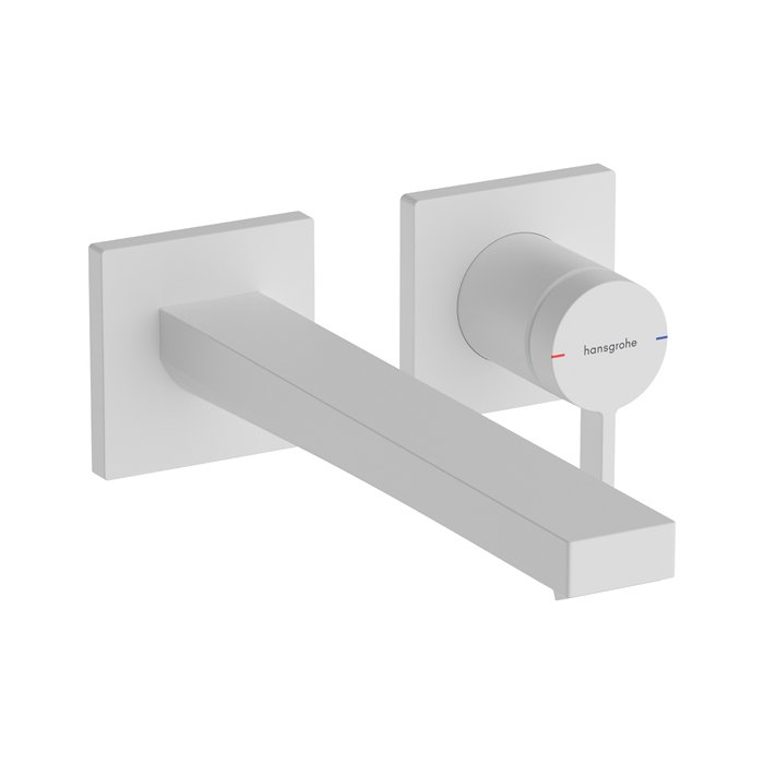 

HG Tecturis E Смеситель для раковины, однорычажный, настенный, с изливом 22,5, скрытого монтажа, матовый белый