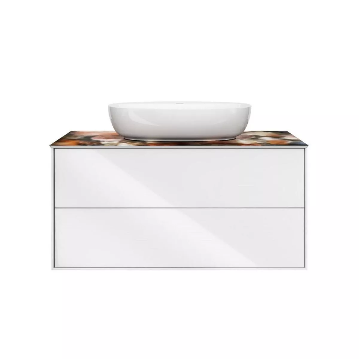 

Тумба под раковину Kerama Marazzi Plaza Modern 100 2 ящика белый