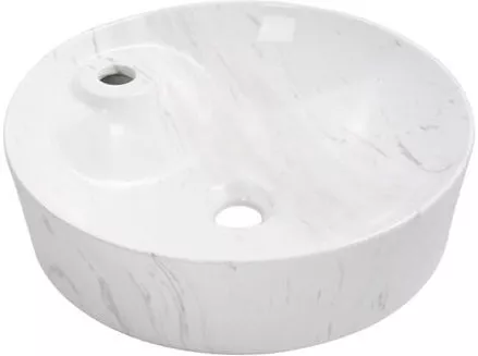 

Накладная раковина Gid Luxe line 45 D1306h012 белая под мрамор
