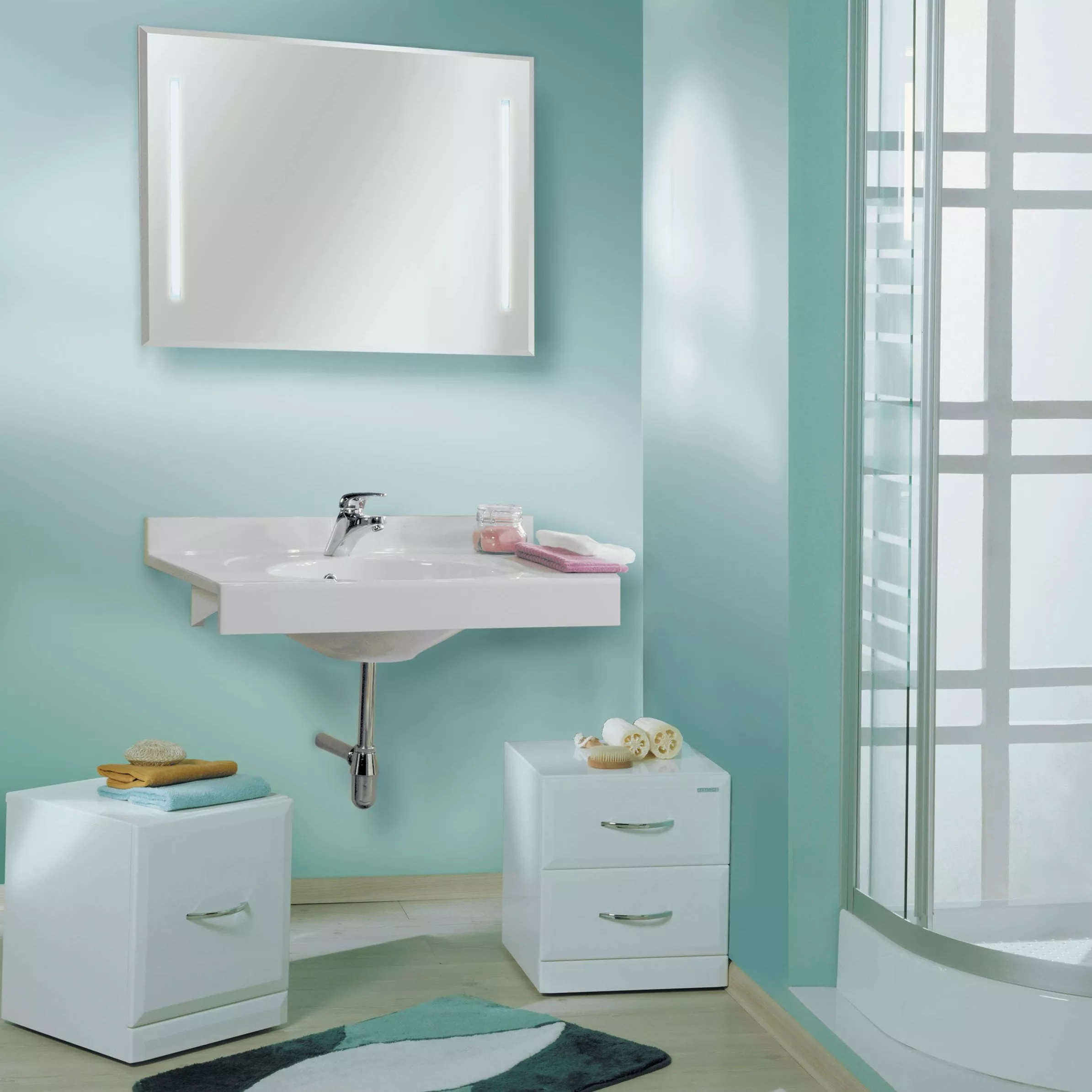Мебель для ванной Акватон Отель 80, размер 79, цвет белый - фото 1