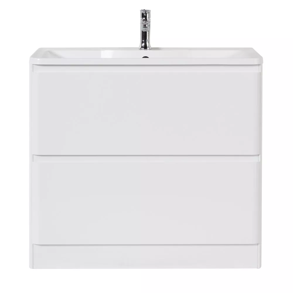 

Тумба с раковиной BelBagno 100 белая, Bianco Lucido