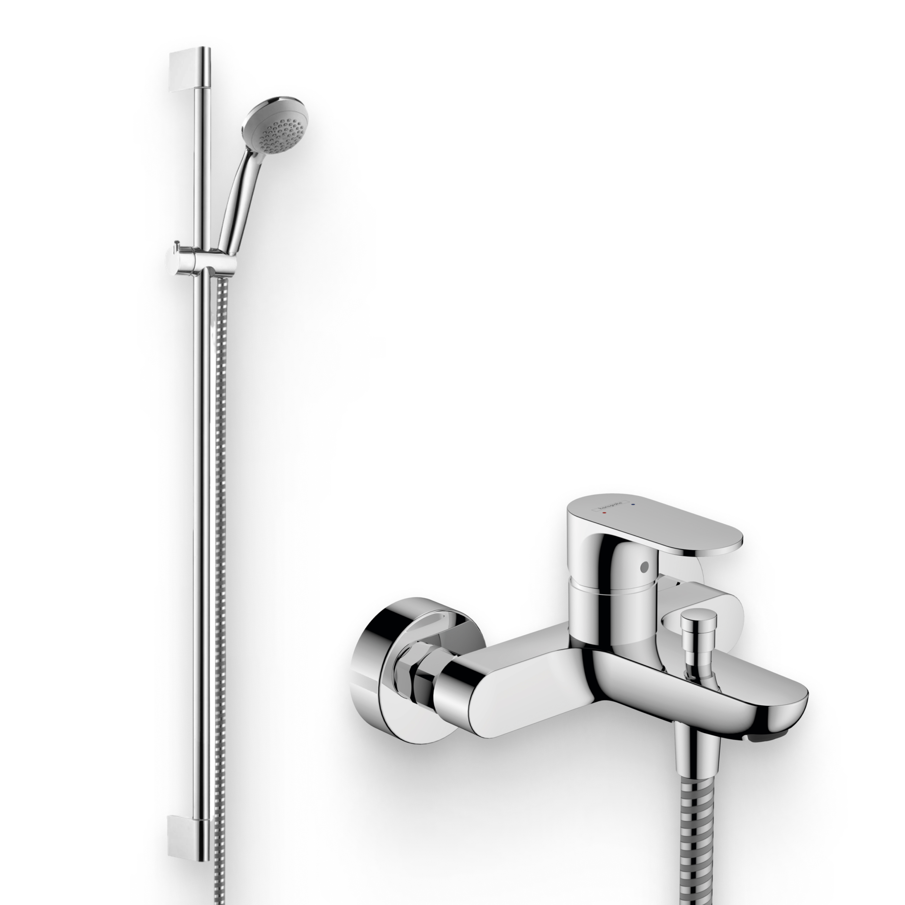 

Смеситель для ванны Hansgrohe Rebris S 72440000, хром + Гарнитур Crometta 85 27729000