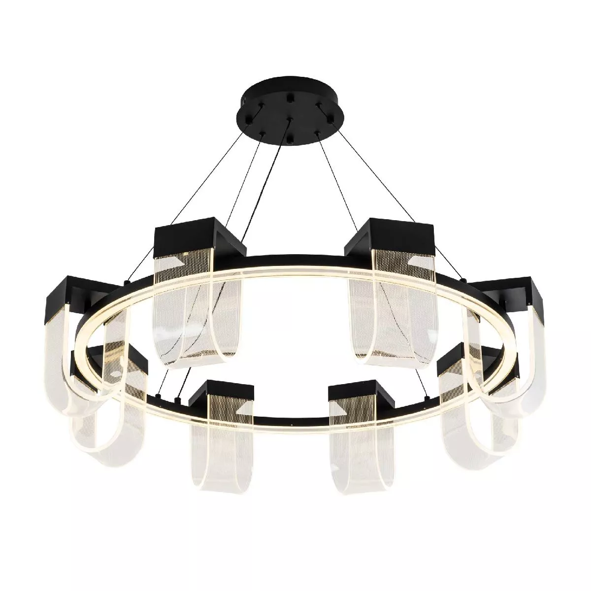 

Подвесная люстра LED4U L7707-900 BK