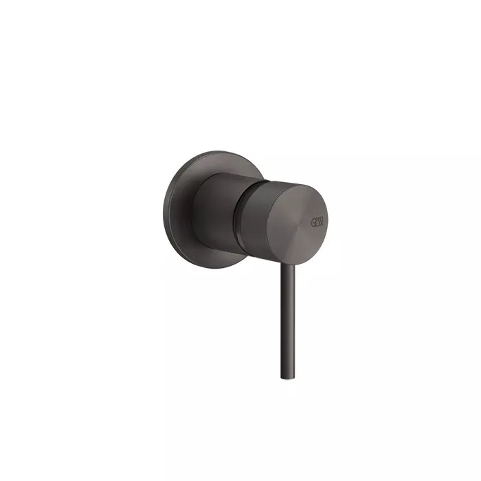 

GESSI 316 Встраиваемый смеситель, на 1/2", 1 источник (внешние части), цвет: brushed black metal pvd