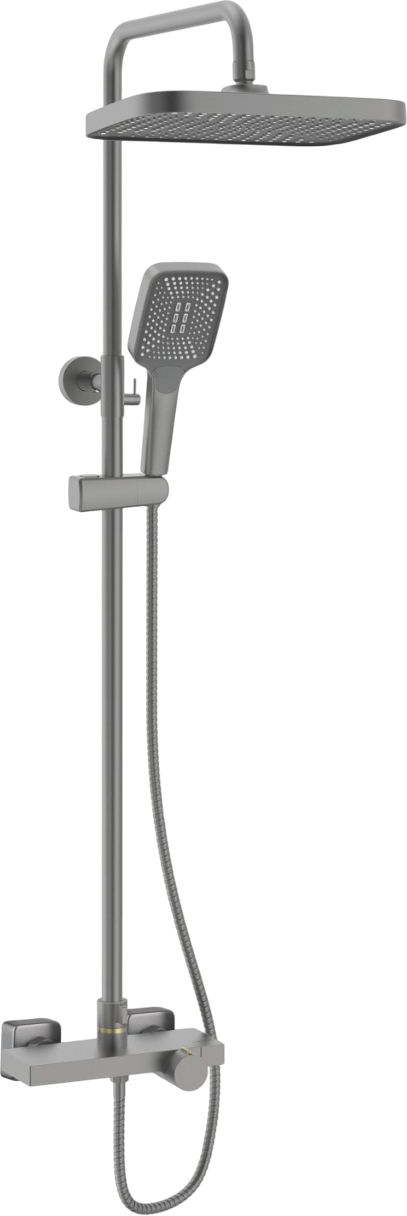 

Душевая стойка Rose R1896T-6 с термостатом, пепельный