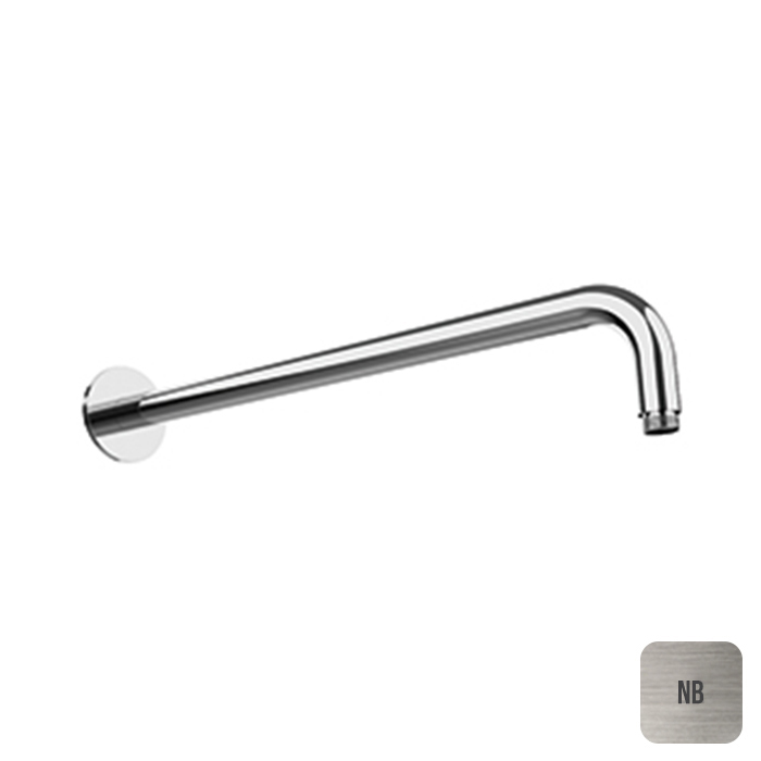 ALMAR Держатель настенный для верхнего душа 420 мм, круглый отражатель, латунь, цвет Nickel Brushed