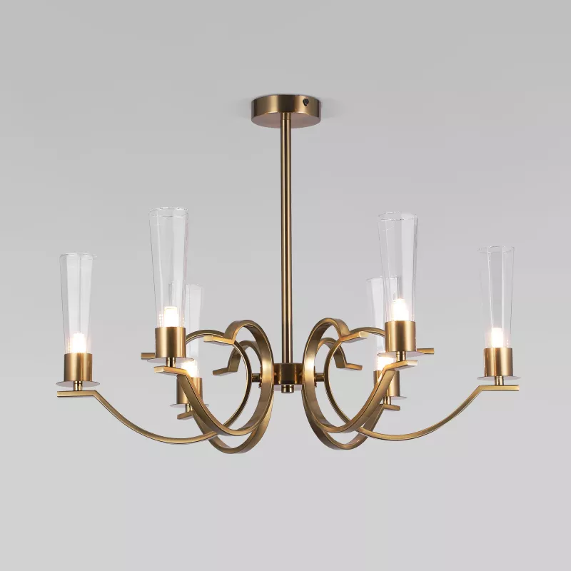 

Люстра на штанге Eurosvet Rosher 60141/6 латунь a060331