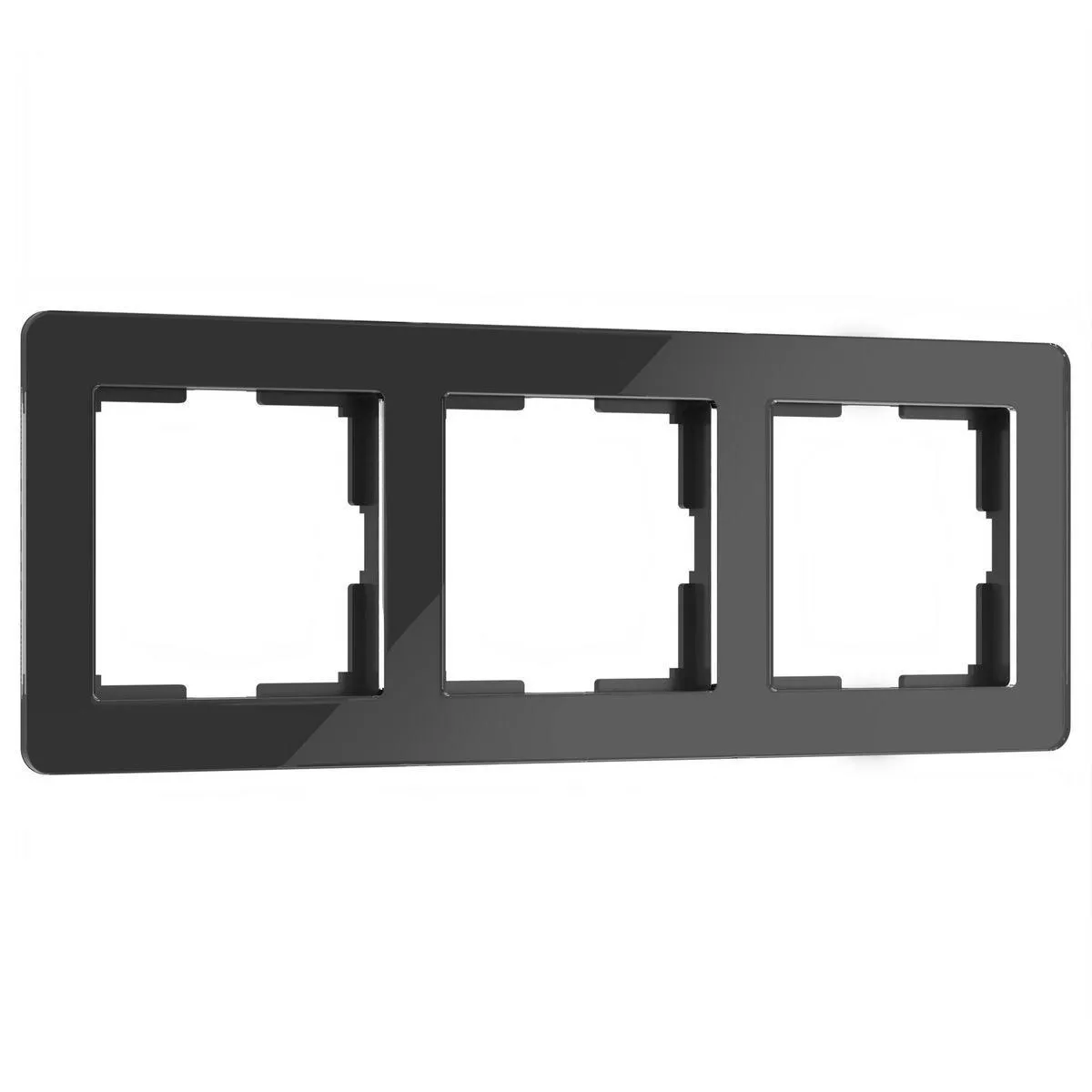 

Рамка Werkel Acrylic на 3 поста черный W0032708 4690389184888
