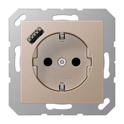 

Розетка 2K+З USB Typ A Jung A1520-18ACH